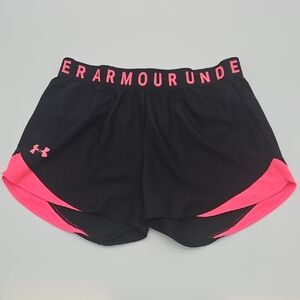 Under Armour Women's Athletic Shorts in Black and Pink